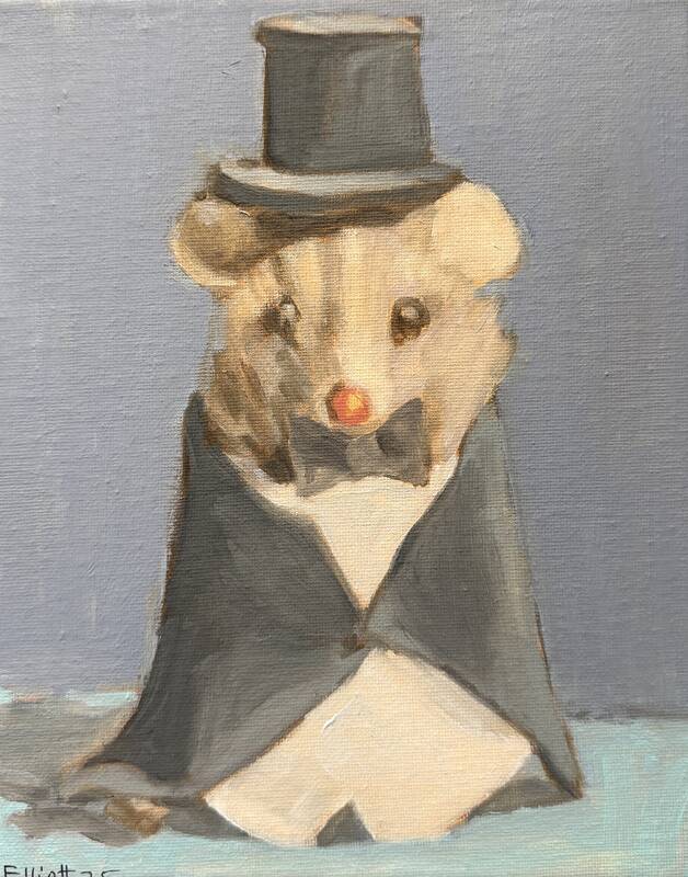 Mouse in Tall Hat by Robert Elliott