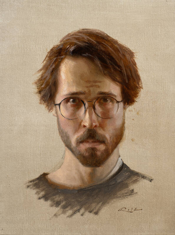 Self Portrait Pos... by Rolf Hellem