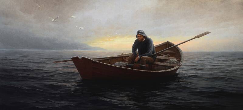 The Long Row by Rolf Hellem