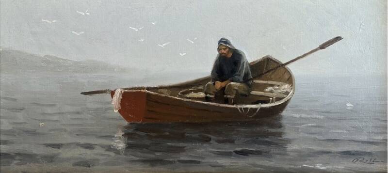 The Red Dory by Rolf Hellem