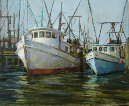 Shinnecock Boats by Beth Rundquist