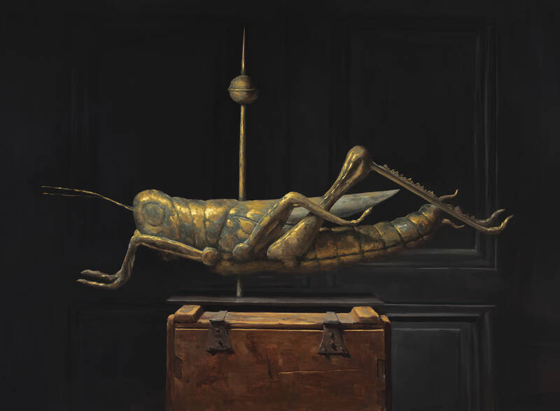 Antique Grasshopp... by Sarah Lamb