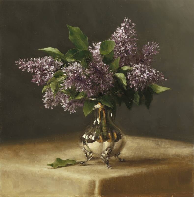 Lilacs in Silver by Sarah Lamb