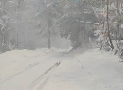 Snowy Road by Marc Dalessio