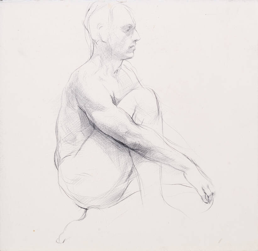 Male Nude Study by Steven Assael