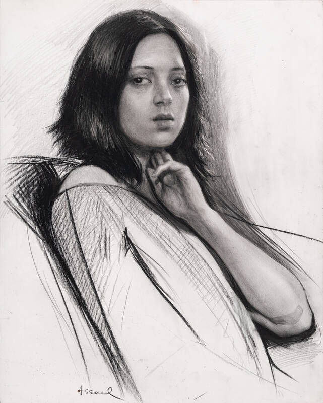 Portrait, Hand to... by Steven Assael