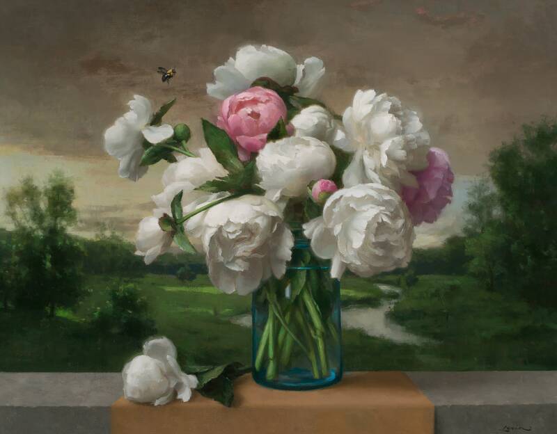 White Peonies by Steven Levin