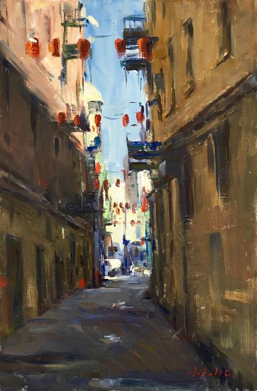 Alley in Chinatow... by Tina Orsolic Dalessio