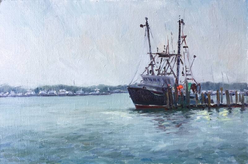 Montauk Harbor by Tina Orsolic Dalessio