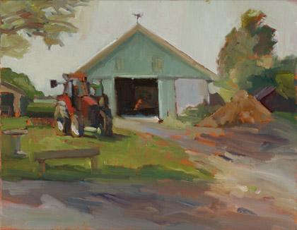 Tractor at Foster... by Maryann Lucas