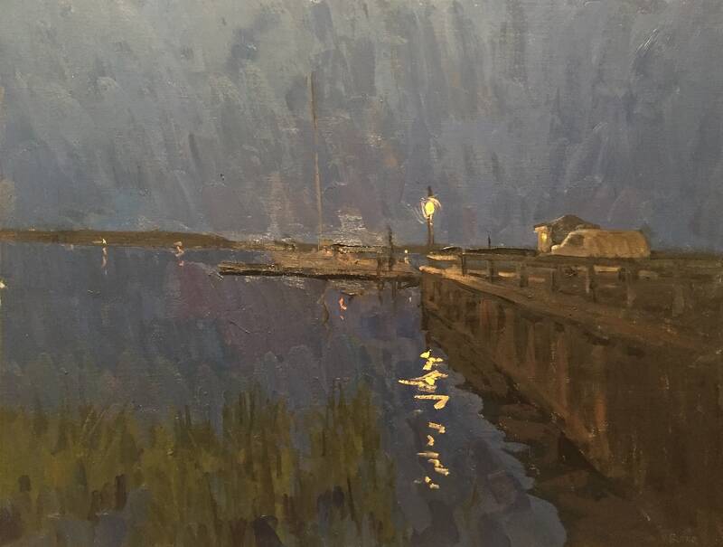 Deep Blue Docks by Viktor Butko