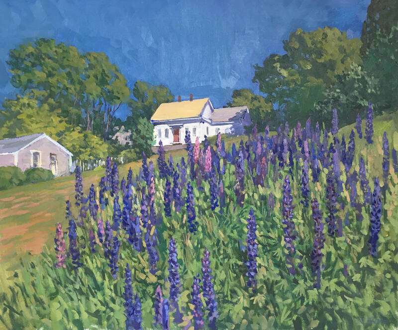 Lupines by Viktor Butko