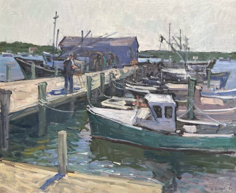 Montauk Docks by Viktor Butko