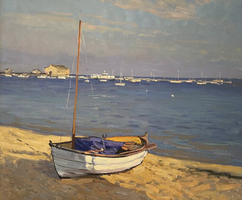 Sailboat at Rest by Viktor Butko