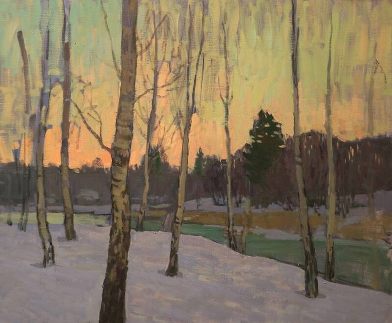 Winter Sunset by Viktor Butko