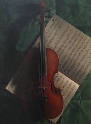Violin and Music by Jacob Collins