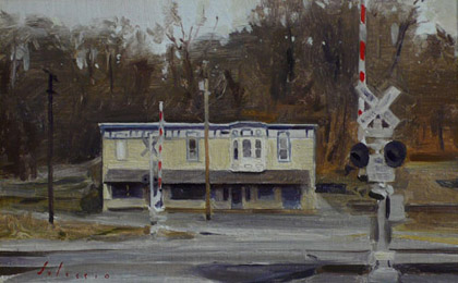 Cafe on the Hudso... by Marc Dalessio